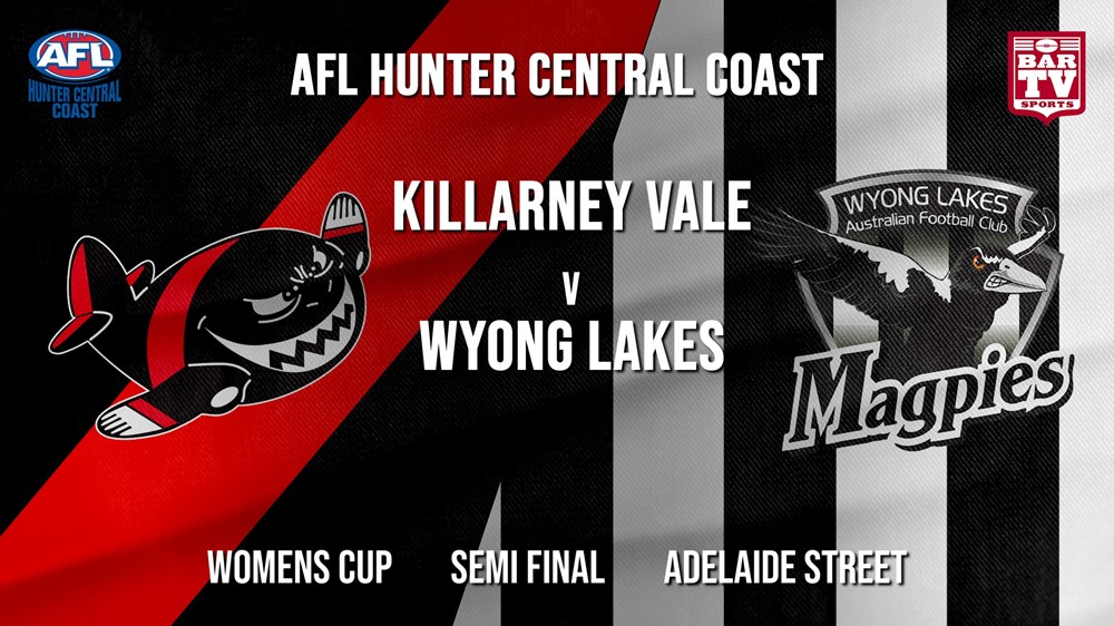 AFL HCC Semi Final - Womens Cup - Killarney Vale Bombers v Wyong Lakes Magpies Slate Image