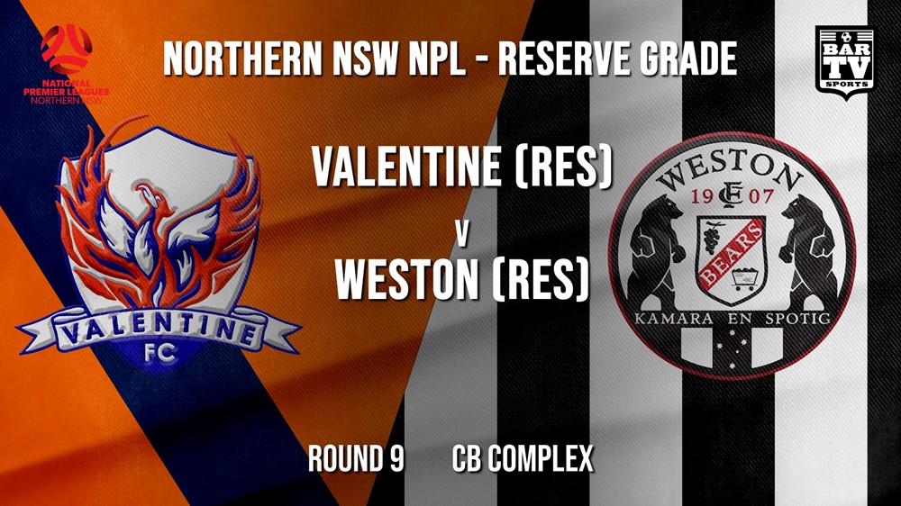 NPL NNSW RES Round 9 - Valentine Phoenix FC (Res) v Weston Workers FC (Res) Slate Image