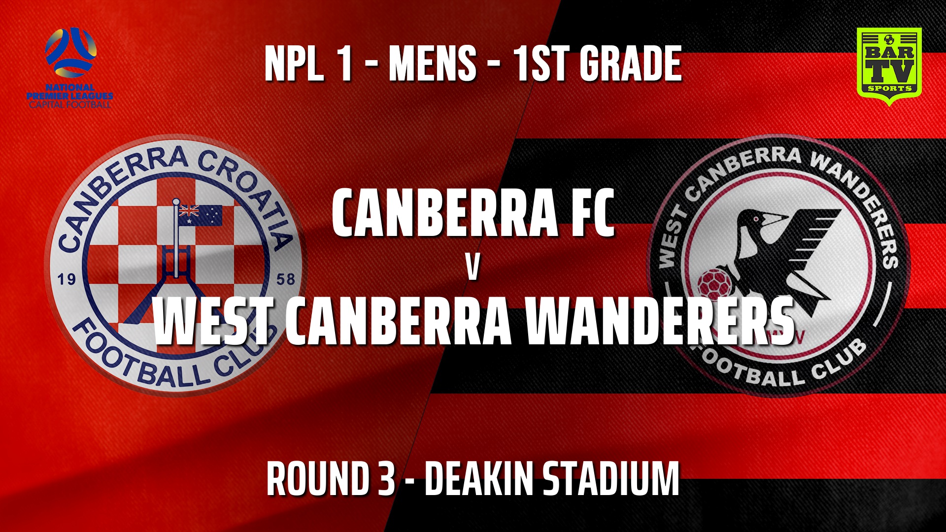 210421-NPL - CAPITAL Round 3 - Canberra FC v West Canberra Wanderers FC Slate Image