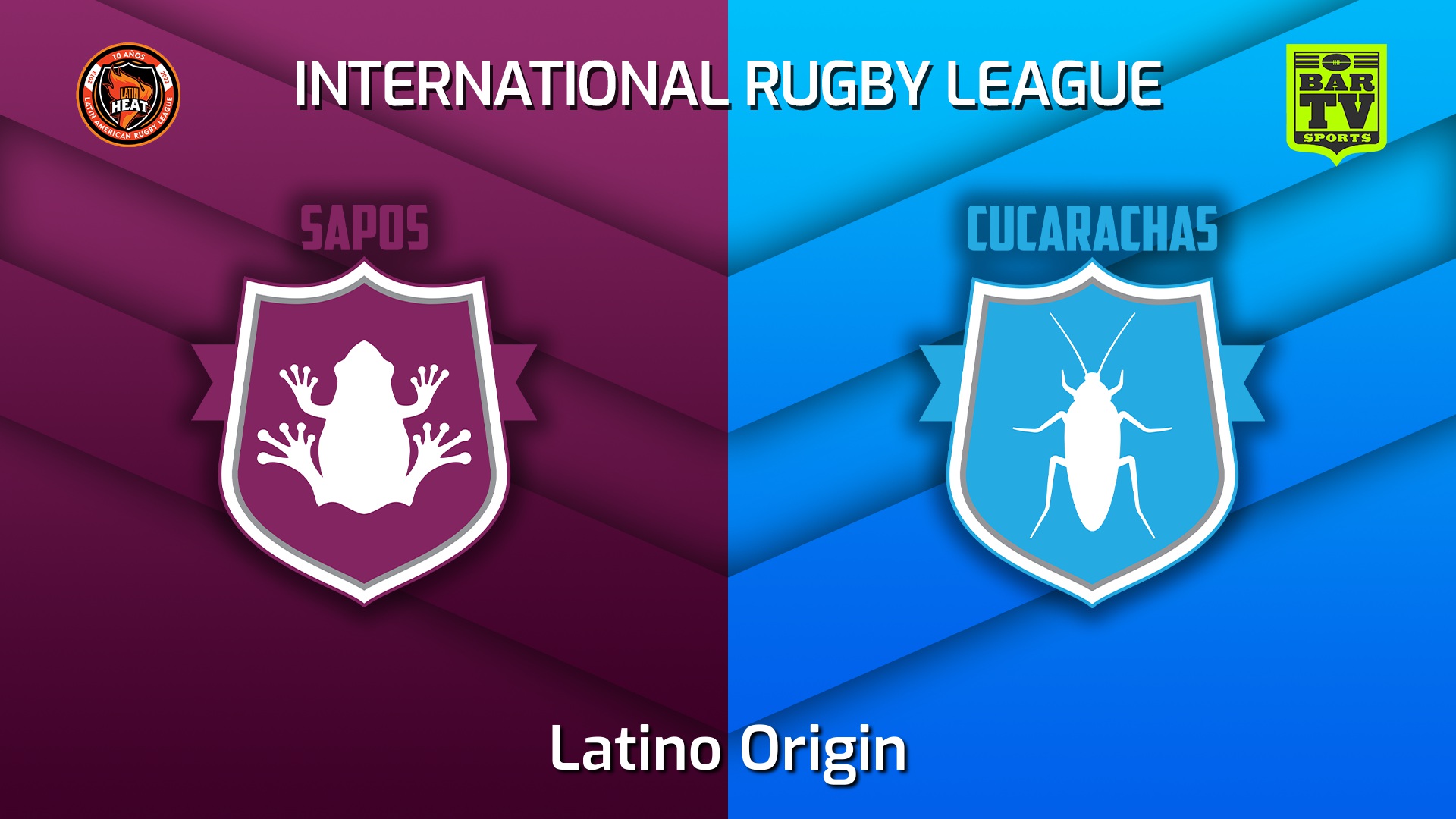220521-International RL Latino Origin - Queensland Sapos v New South Wales Cucarachas Slate Image
