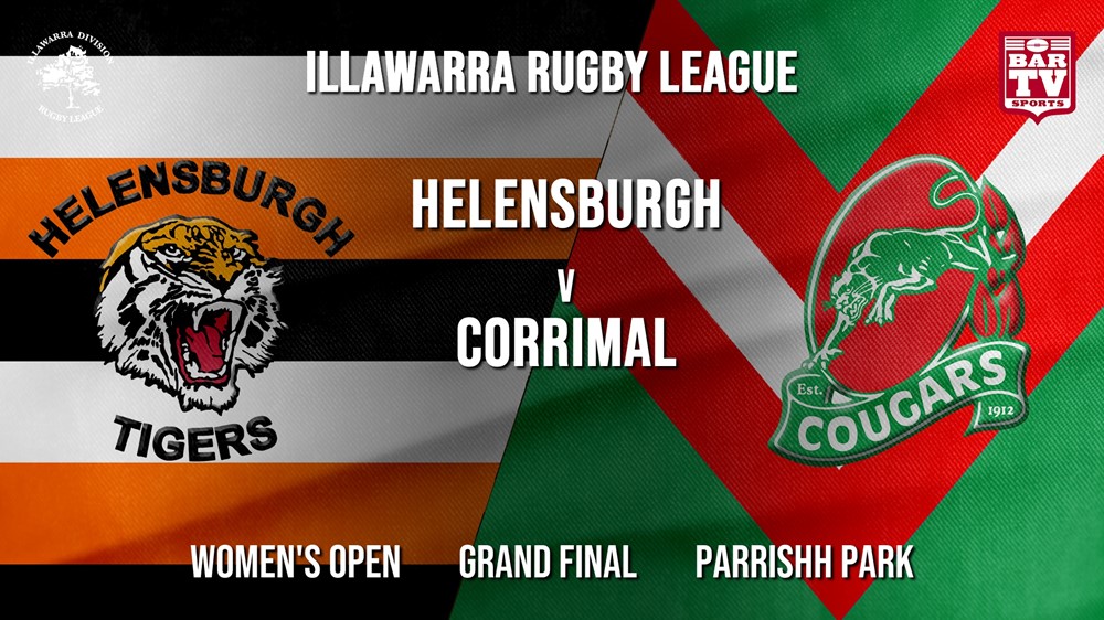 IRL Grand Final - Women's Open - Helensburgh Tigers v Corrimal Cougars Slate Image