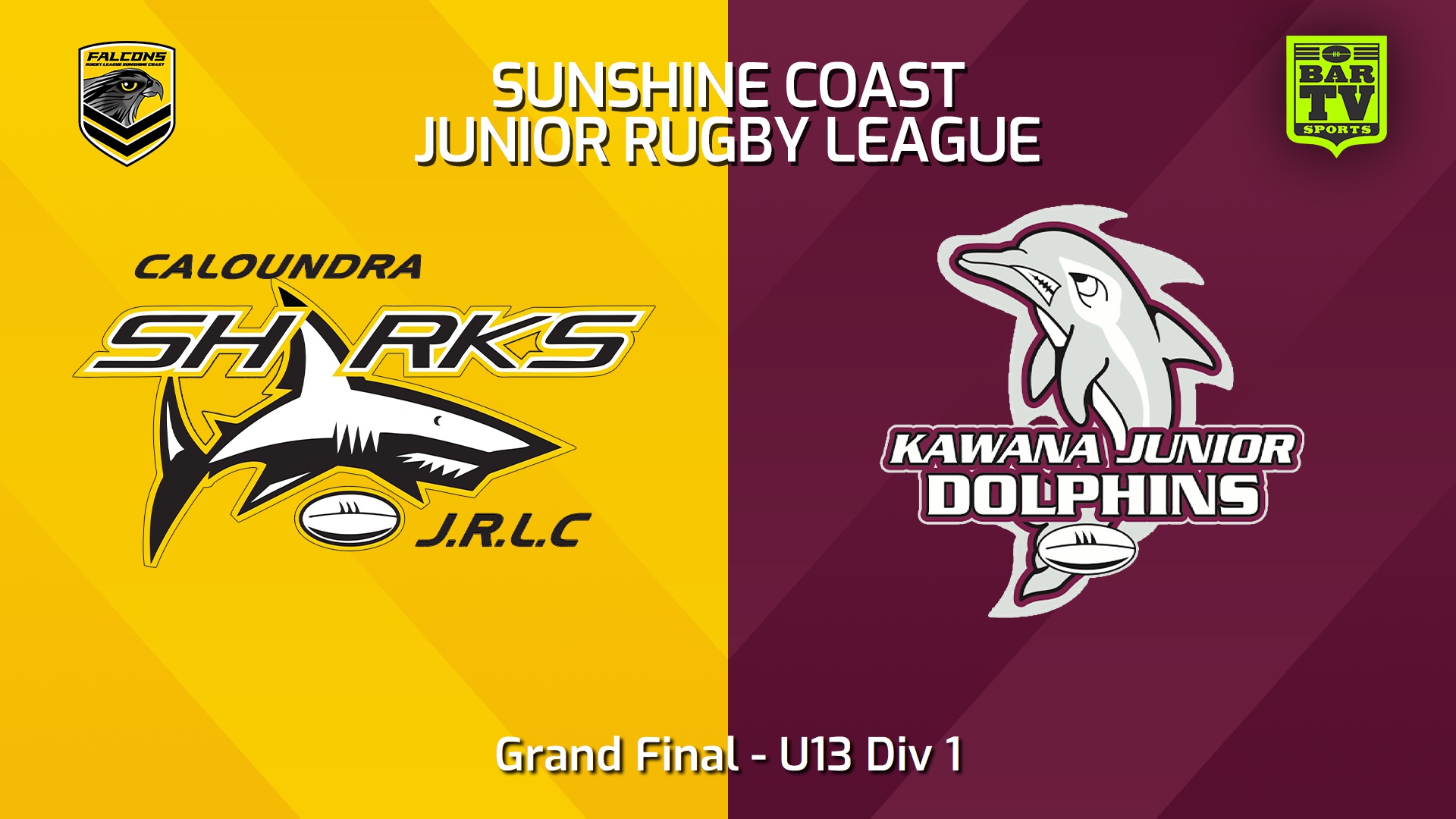 250906-video-Sunshine Coast Junior Rugby League Grand Final - U13 Div 1 - Caloundra Sharks JRL v Kawana Dolphins JRL Slate Image