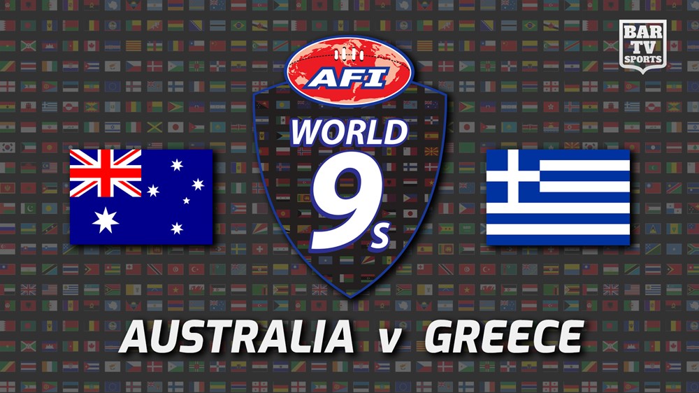 220219-Australian Football International Round 3 - World 9's - Australia (women's) v Greece (Women's) Slate Image