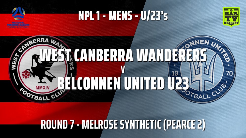 210522-NPL1 U23 Capital Round 7 - West Canberra Wanderers U23s v Belconnen United U23 Slate Image