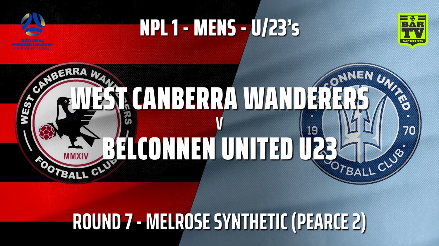 210522-NPL1 U23 Capital Round 7 - West Canberra Wanderers U23s v Belconnen United U23 Minigame Slate Image