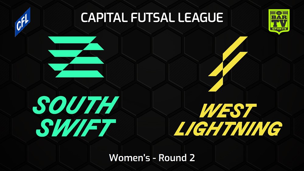231028-Capital Football Futsal Round 2  - Women's - South Canberra Swift v West Canberra Lightning Minigame Slate Image