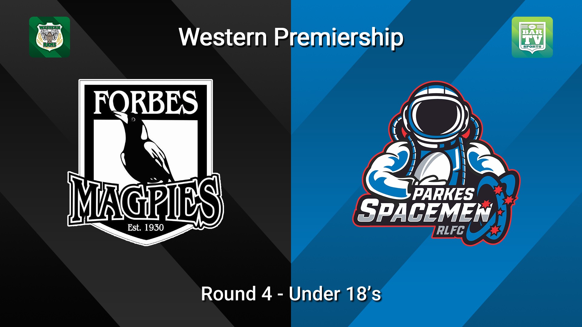 260510-video-Western Premiership Round 4 - Under 18’s - Forbes Magpies v Parkes Spacemen Slate Image