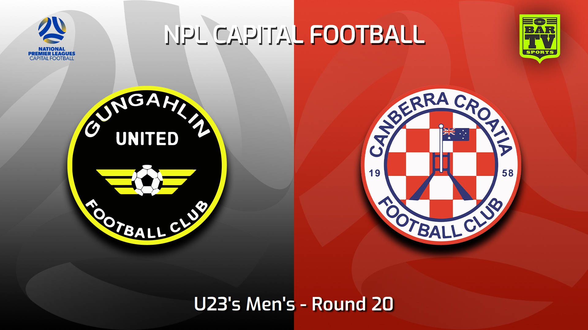 230827-Capital NPL U23 Round 20 - Gungahlin United U23 v Canberra Croatia FC U23 Slate Image