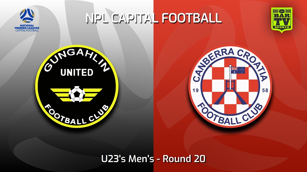 230827-Capital NPL U23 Round 20 - Gungahlin United U23 v Canberra Croatia FC U23 Minigame Slate Image