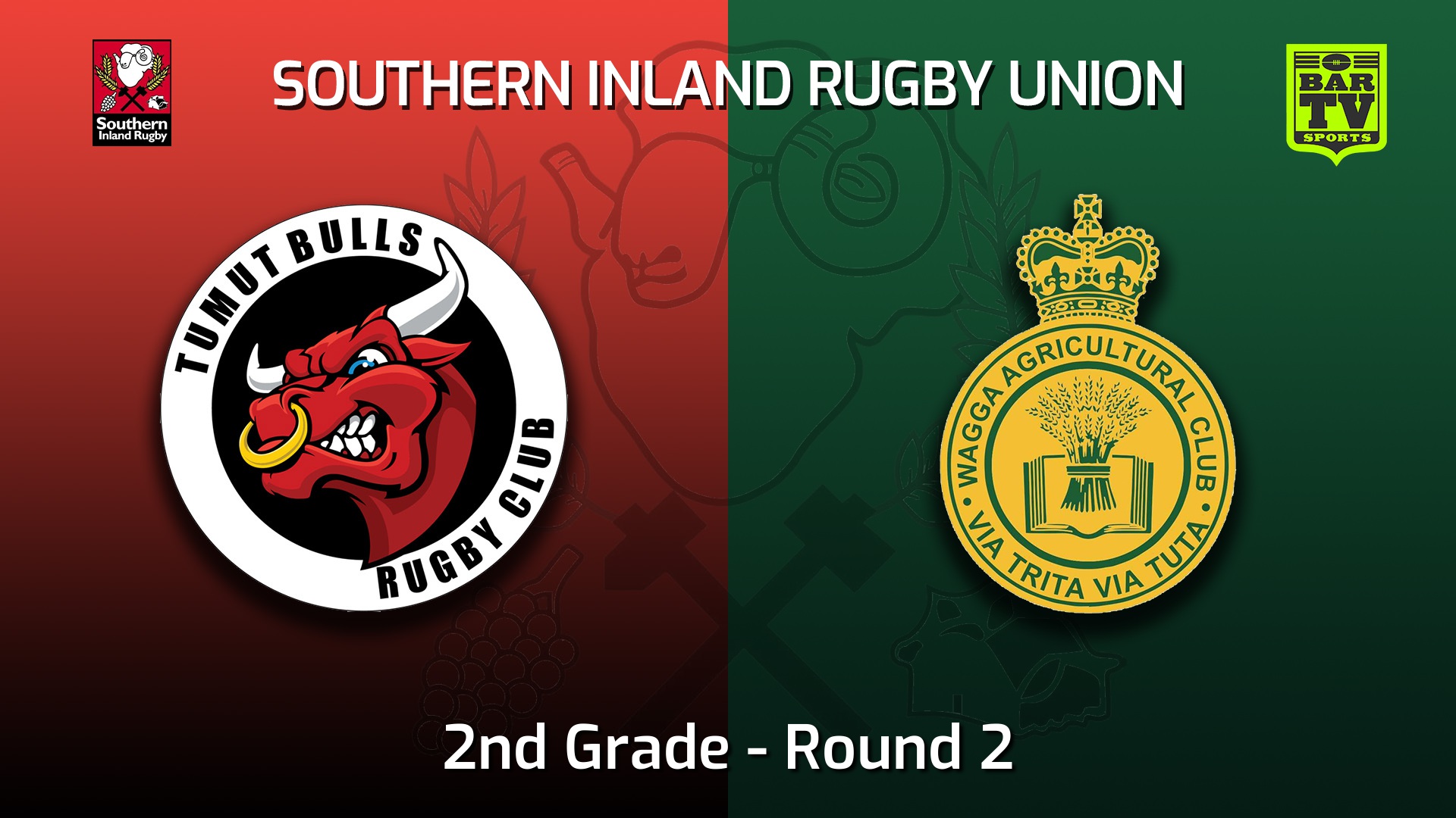 220409-Southern Inland Rugby Union Round 2 - 2nd Grade - Tumut Bulls v Wagga Agricultural College Slate Image