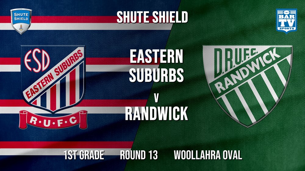 Shute Shield Round 13 - 1st Grade - Eastern Suburbs Sydney v Randwick Slate Image