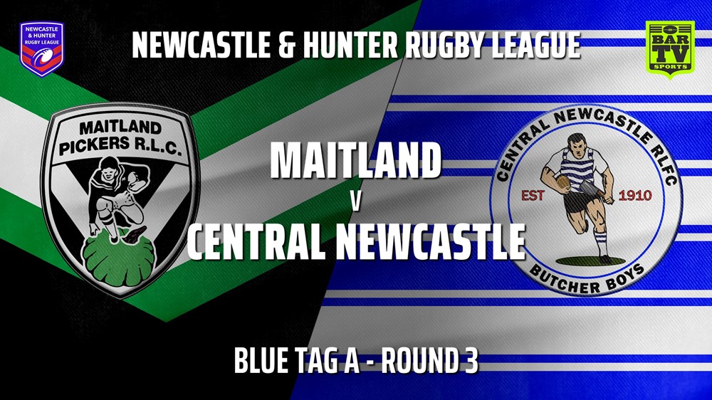 210508-NHRL Round 3 - Blue Tag A - Maitland Pickers v Central Newcastle Slate Image