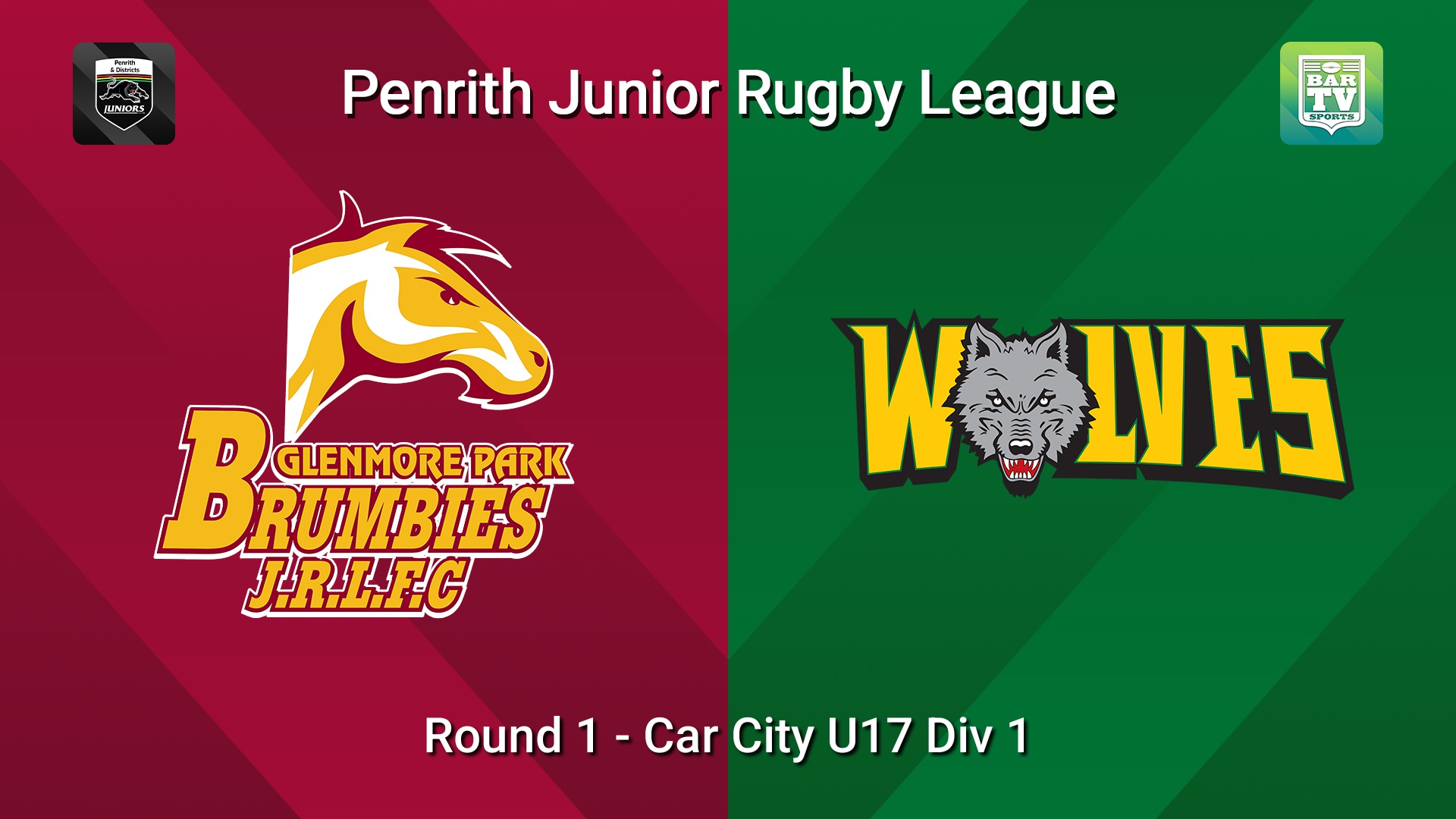 260418-video-Penrith & District Junior Rugby League Round 1 - Car City U17 Div 1 - Glenmore Park v Windsor Wolves Slate Image