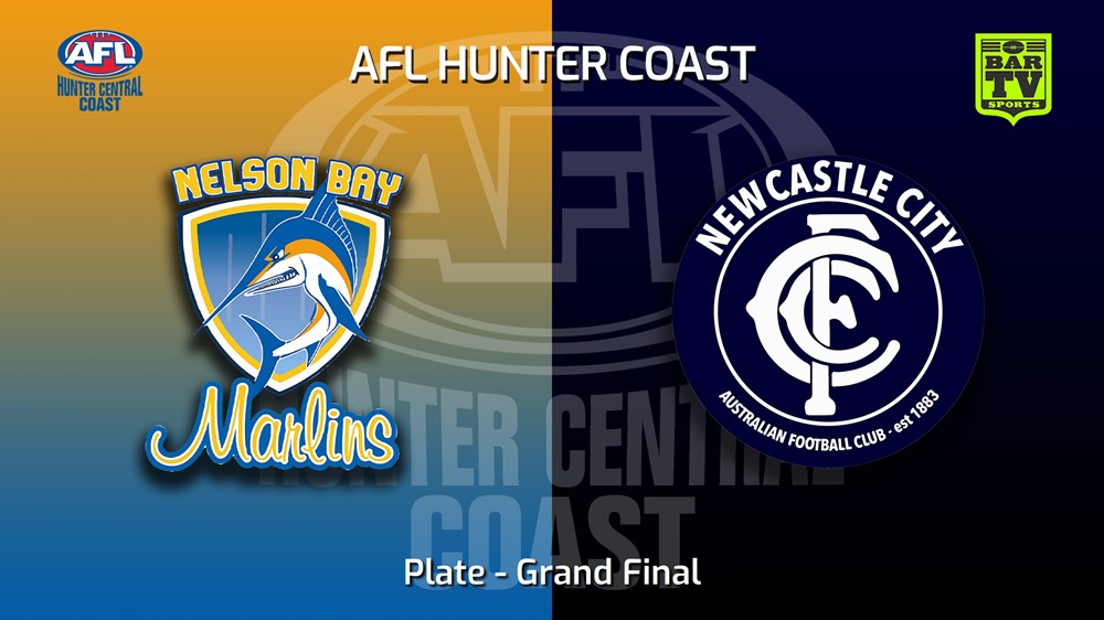 220917-AFL Hunter Central Coast Grand Final - Plate - Nelson Bay Marlins v Newcastle City  Slate Image