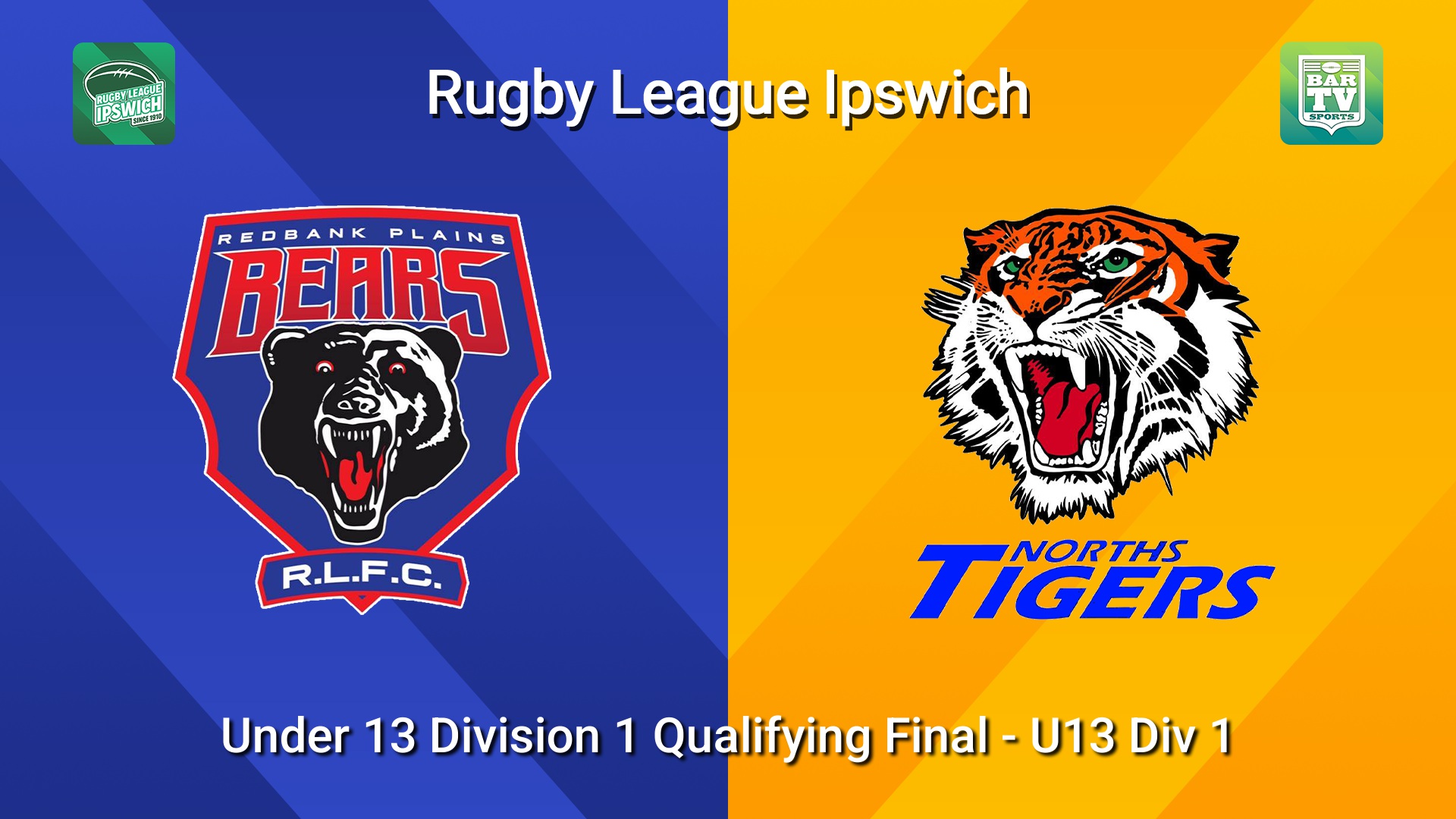 260822-video-Rugby League Ipswich Under 13 Division 1 Qualifying Final  - U13 Div 1 - Redbank Plains Juniors v Norths Tigers Slate Image