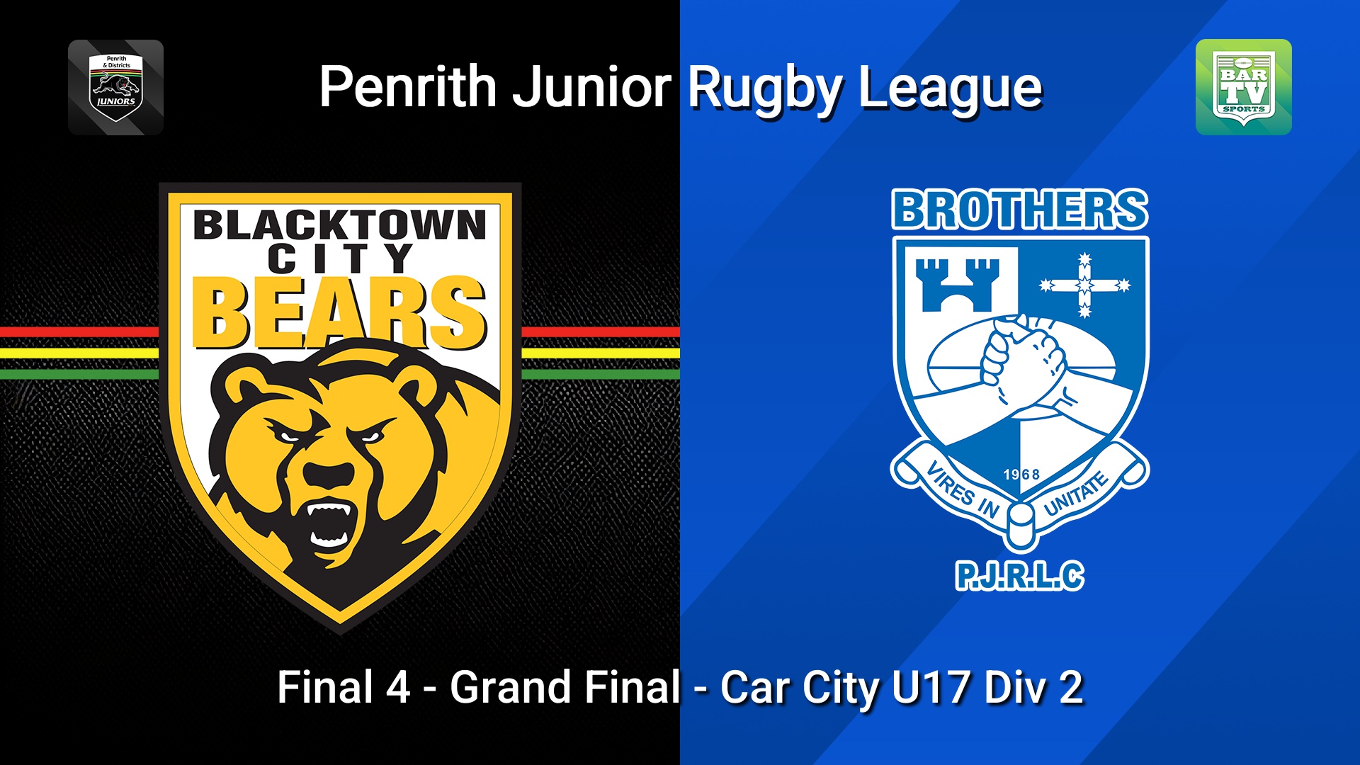 260905-video-Penrith & District Junior Rugby League Final 4 - Grand Final - Car City U17 Div 2 - Blacktown City v Brothers Slate Image