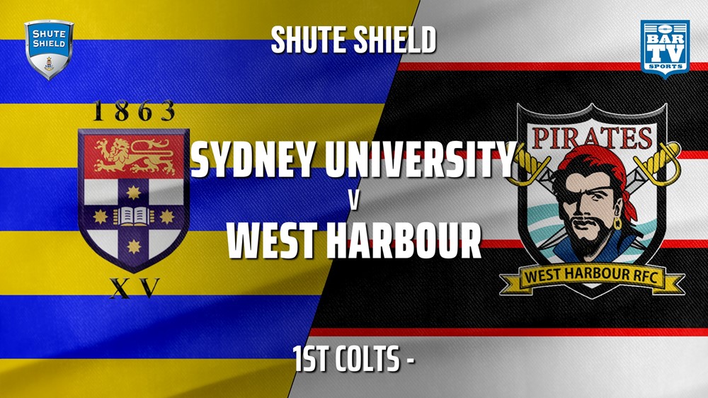 Shute Shield 1st Colts - Sydney University v West Harbour Minigame Slate Image
