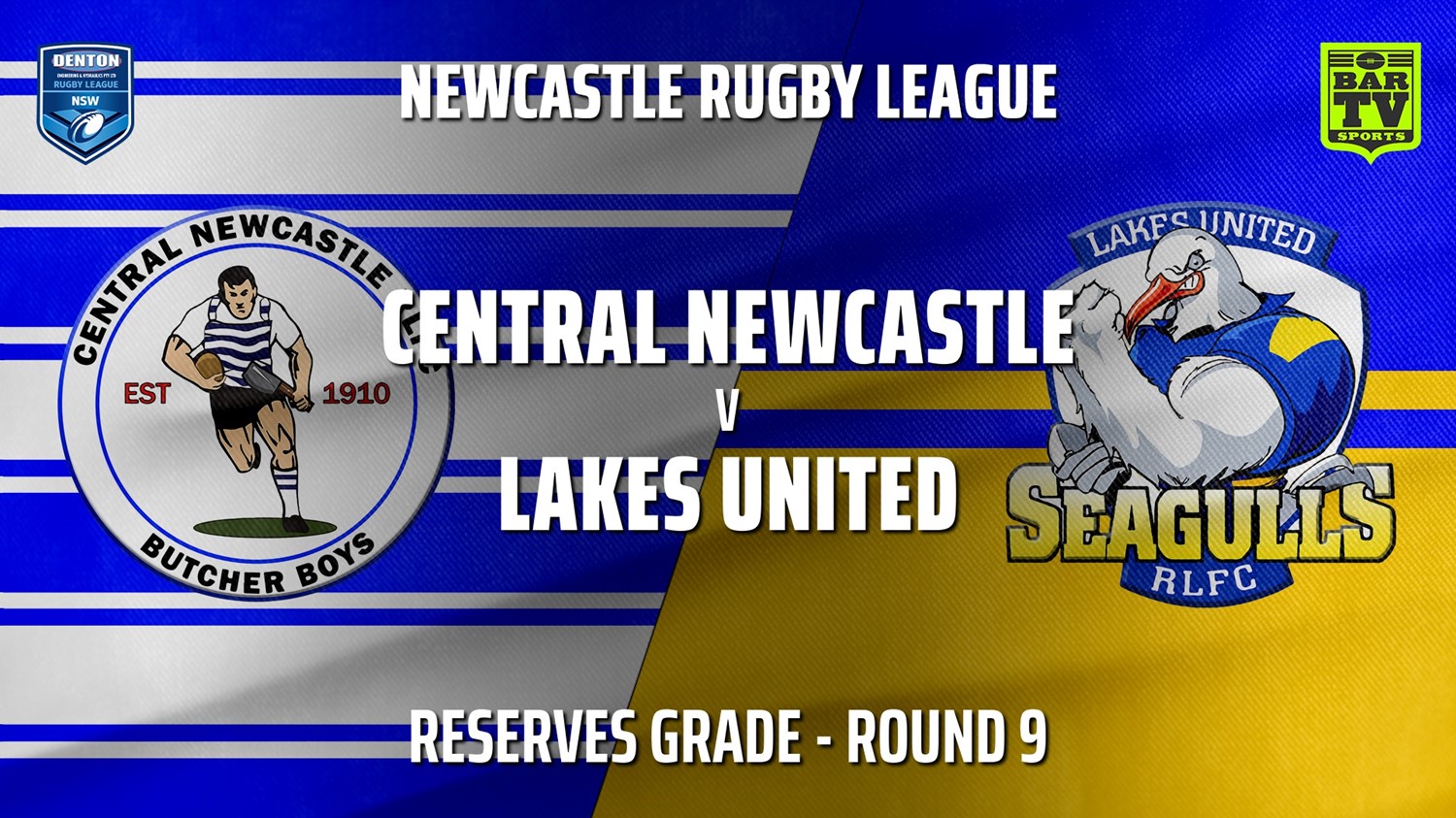 210523-Newcastle Rugby League Round 9 - Reserves Grade - Central Newcastle v Lakes United Slate Image
