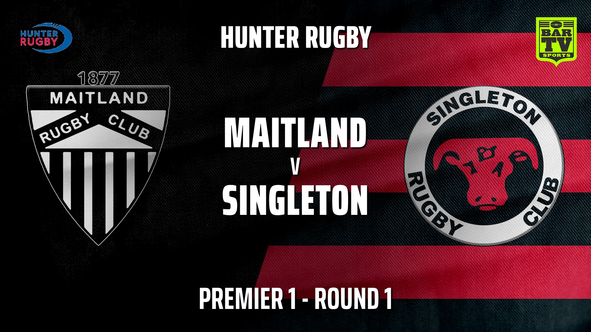 HRU Round 1 - Premier 1 - Maitland v Singleton Bulls Slate Image