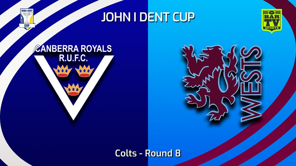 230603-John I Dent (ACT) Round 8 - Colts - Canberra Royals v Wests Lions Slate Image