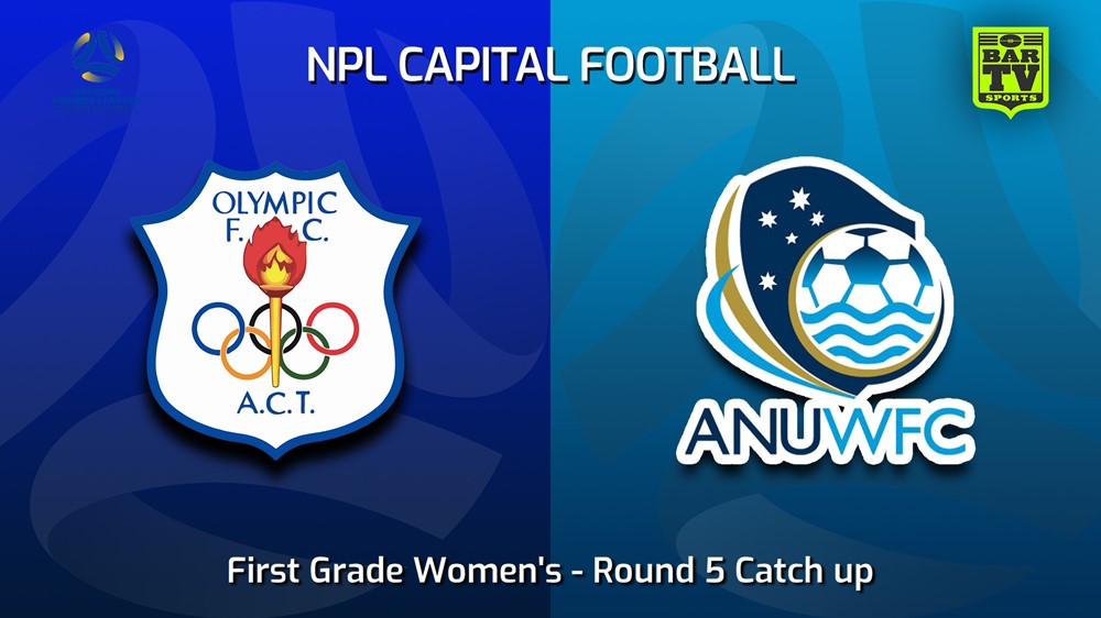 230517-Capital Womens Round 5 Catch up - Canberra Olympic FC (women) v ANU WFC (women) Slate Image