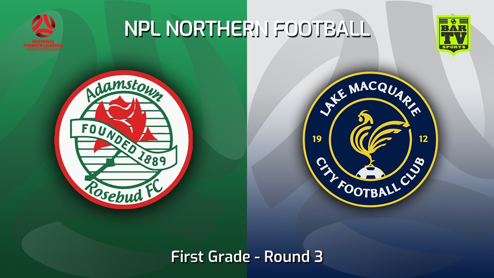 230318-NNSW NPLM Round 3 - Adamstown Rosebud FC v Lake Macquarie City FC Slate Image