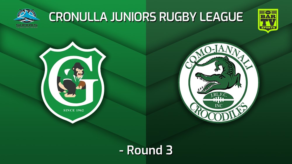 220514-Cronulla Juniors - U6 Green Round 3 - Gymea Gorillas v Como Jannali Crocodiles Slate Image
