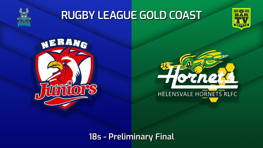 220911-Gold Coast Preliminary Final - 18s - Nerang Roosters v Helensvale Hornets Minigame Slate Image