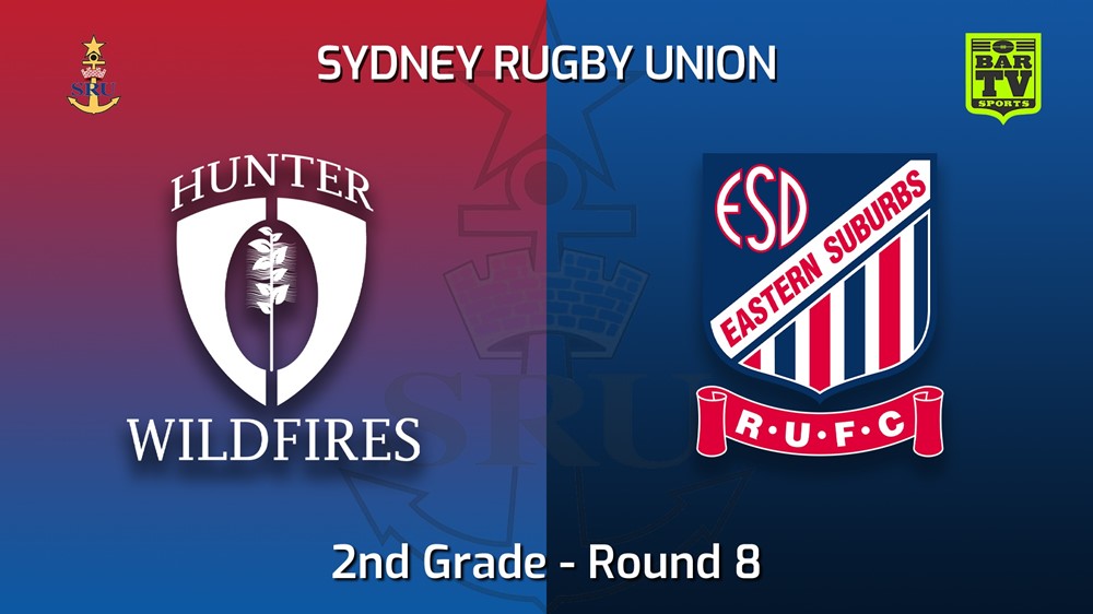 MINI GAME: Sydney Rugby Union Round 8 - 2nd Grade - Hunter Wildfires v Eastern Suburbs Sydney Slate Image