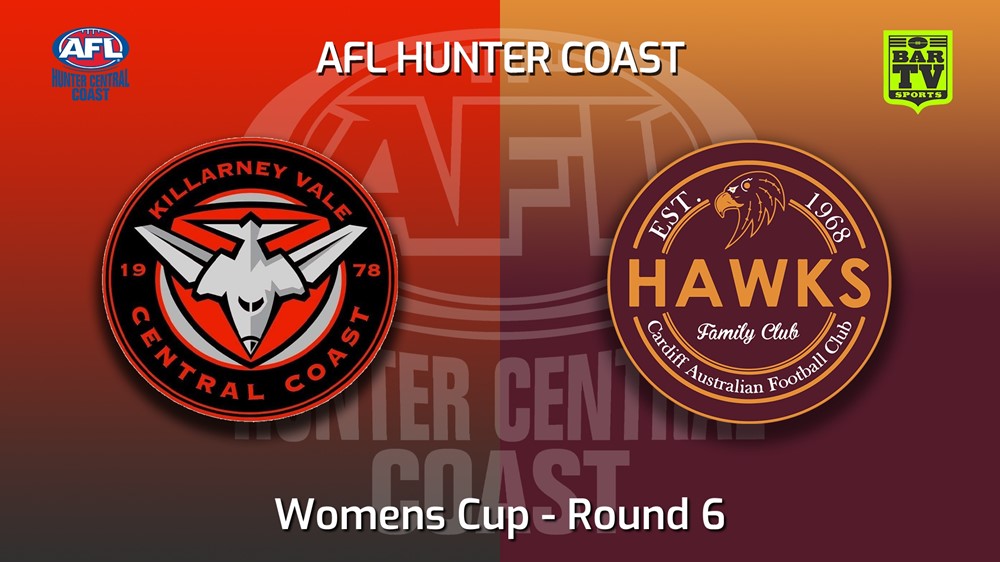 220604-AFL Hunter Central Coast Round 6 - Womens Cup - Killarney Vale Bombers v Cardiff Hawks Slate Image