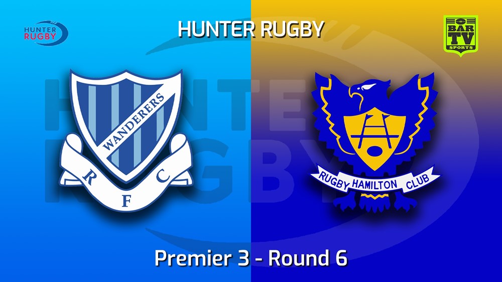 220528-Hunter Rugby Round 6 - Premier 3 - Wanderers v Hamilton Hawks Slate Image