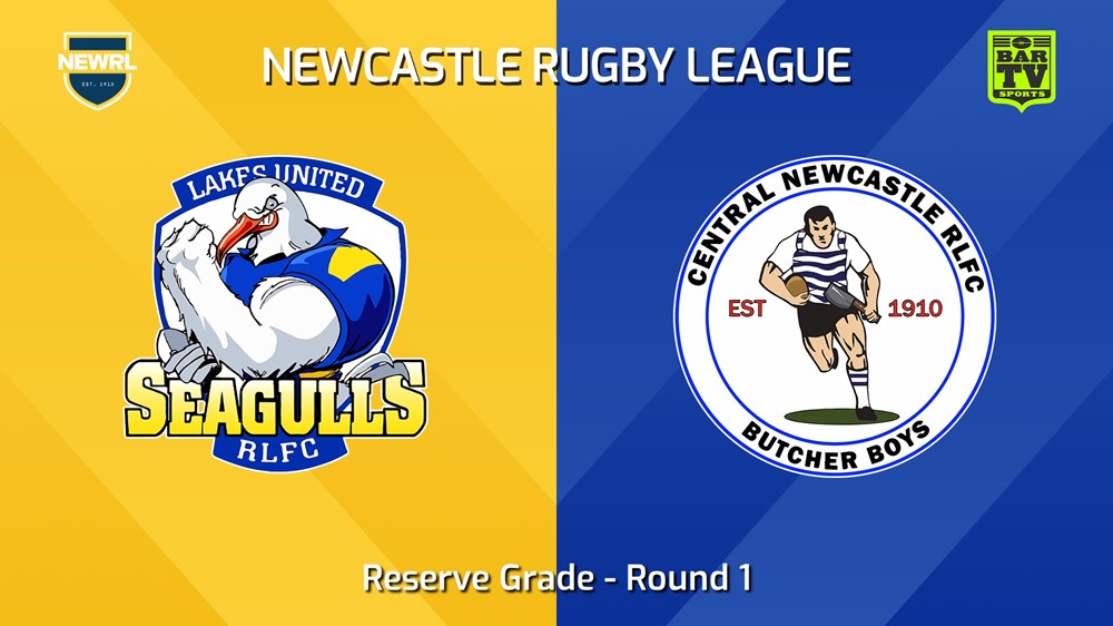 240731-video-Newcastle RL Round 1 - Reserve Grade - Lakes United Seagulls v Central Newcastle Butcher Boys Slate Image