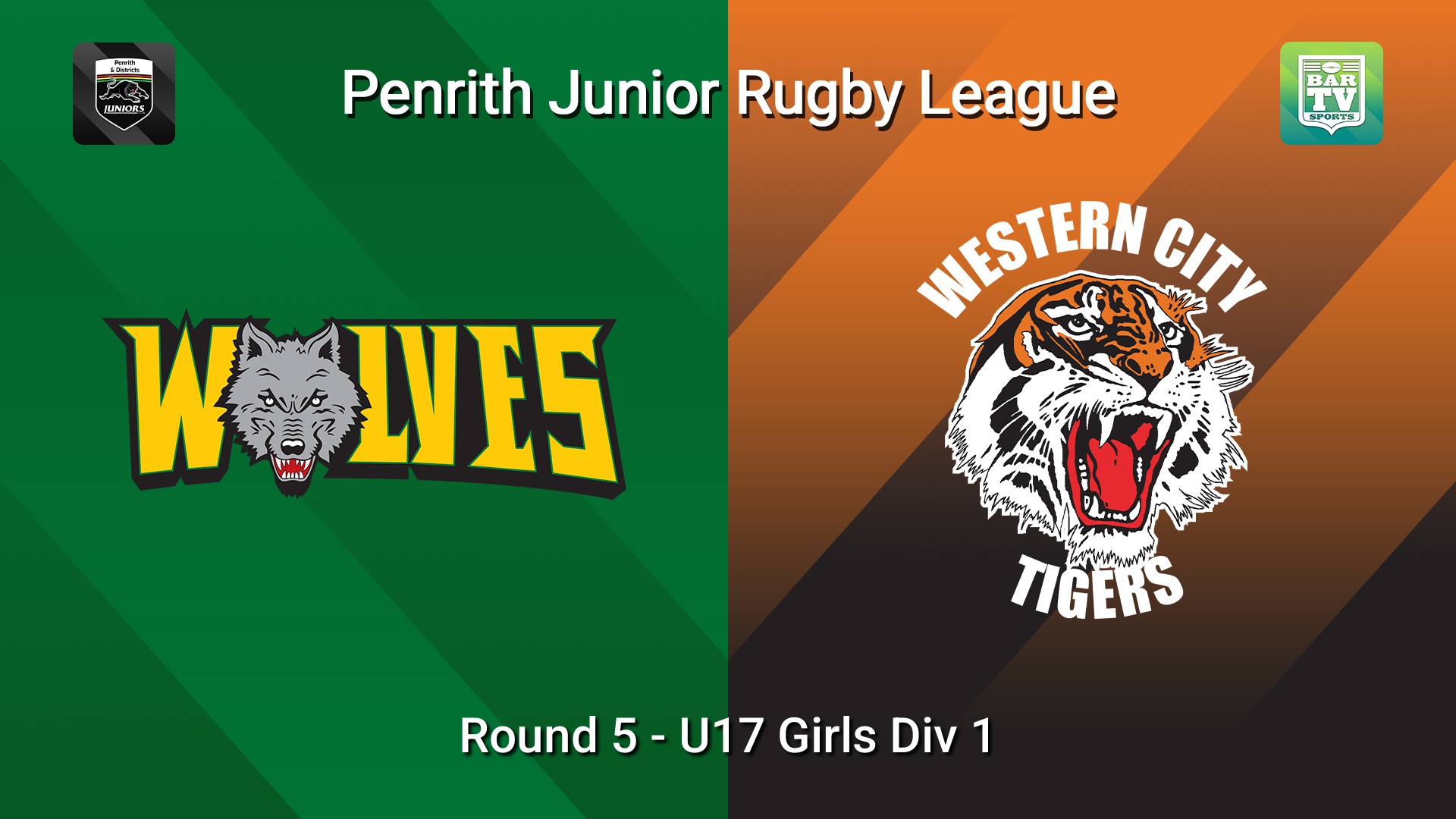 260523-video-Penrith & District Junior Rugby League Round 5 - U17 Girls Div 1 - Windsor Wolves v Western City Tigers Slate Image