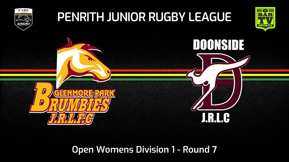 240526-video-Penrith & District Junior Rugby League Round 7 - Open Womens Division 1 - Glenmore Park Brumbies v Doonside Minigame Slate Image
