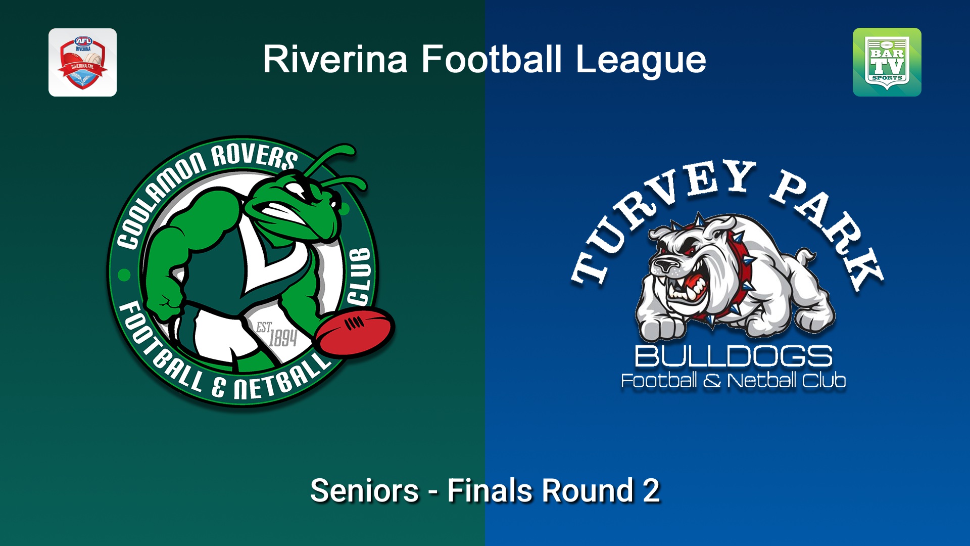 260830-video-Riverina Football League Finals Round 2 - Reserves - Coolamon Rovers v Turvey Park Bulldogs Slate Image