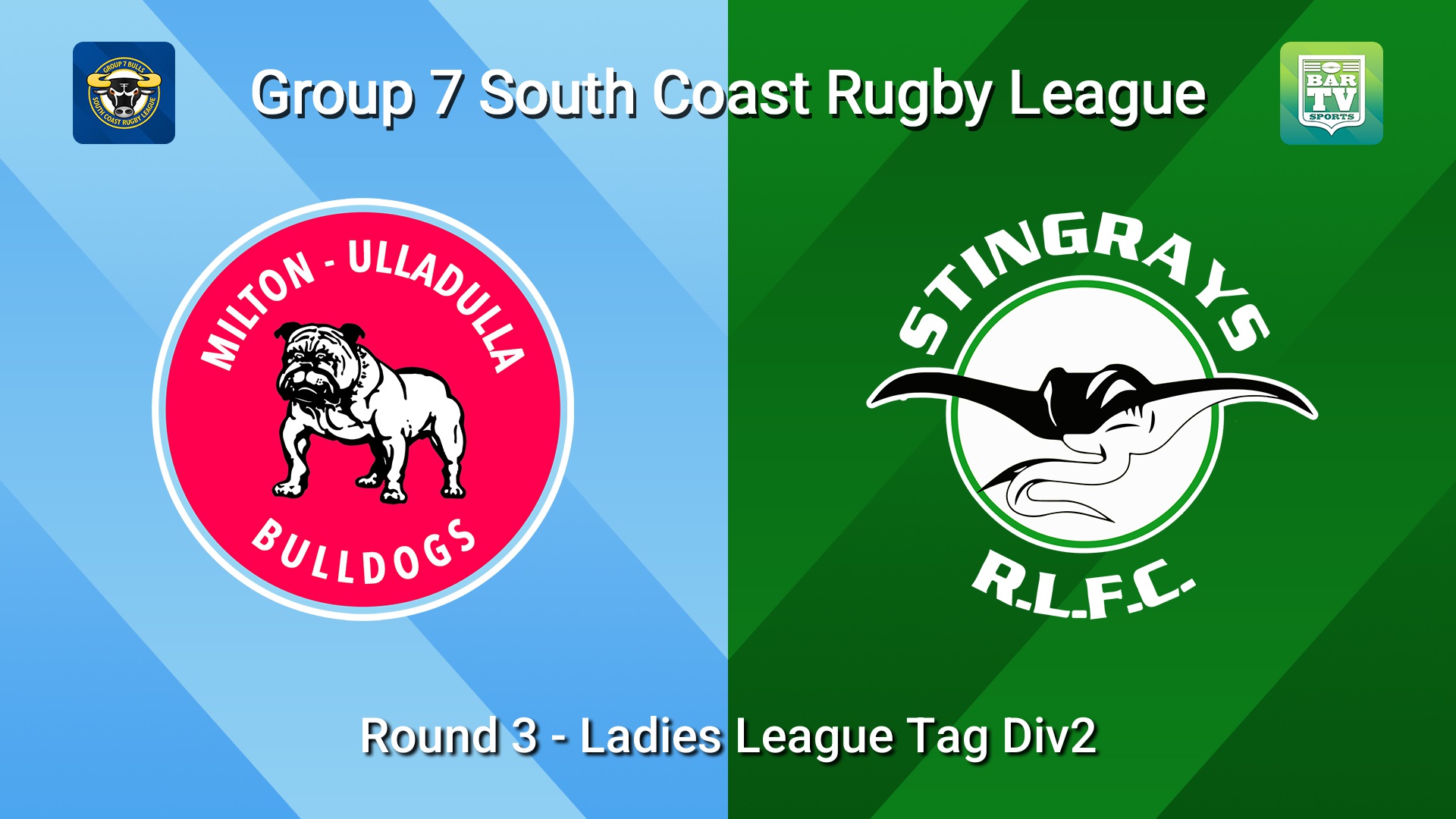 260502-video-South Coast Round 3 - Ladies League Tag Div2 - Milton-Ulladulla Bulldogs v Stingrays of Shellharbour Slate Image