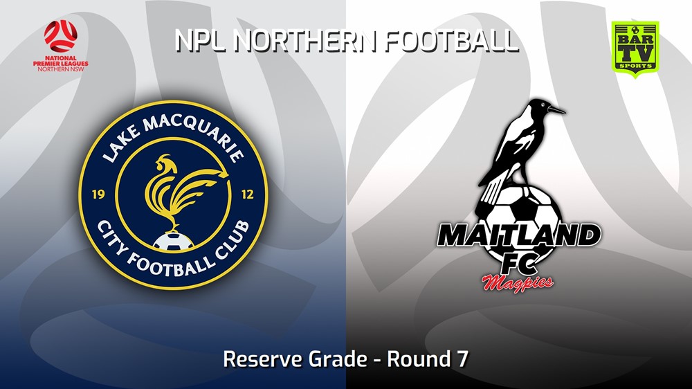 230517-NNSW NPLM Res Round 7 - Lake Macquarie City FC Res v Maitland FC Res Minigame Slate Image