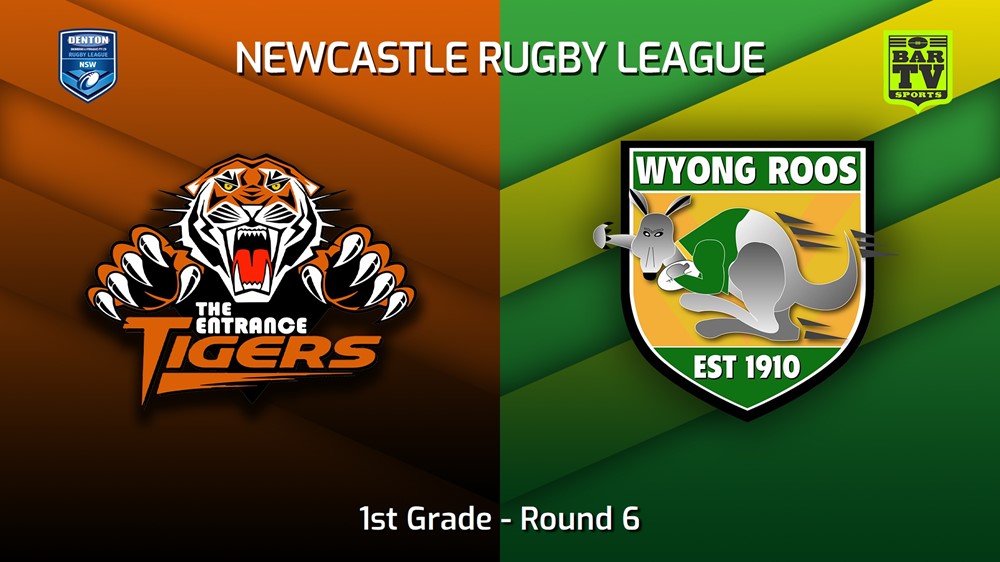 230430-Newcastle RL Round 6 - 1st Grade - The Entrance Tigers v Wyong Roos Slate Image