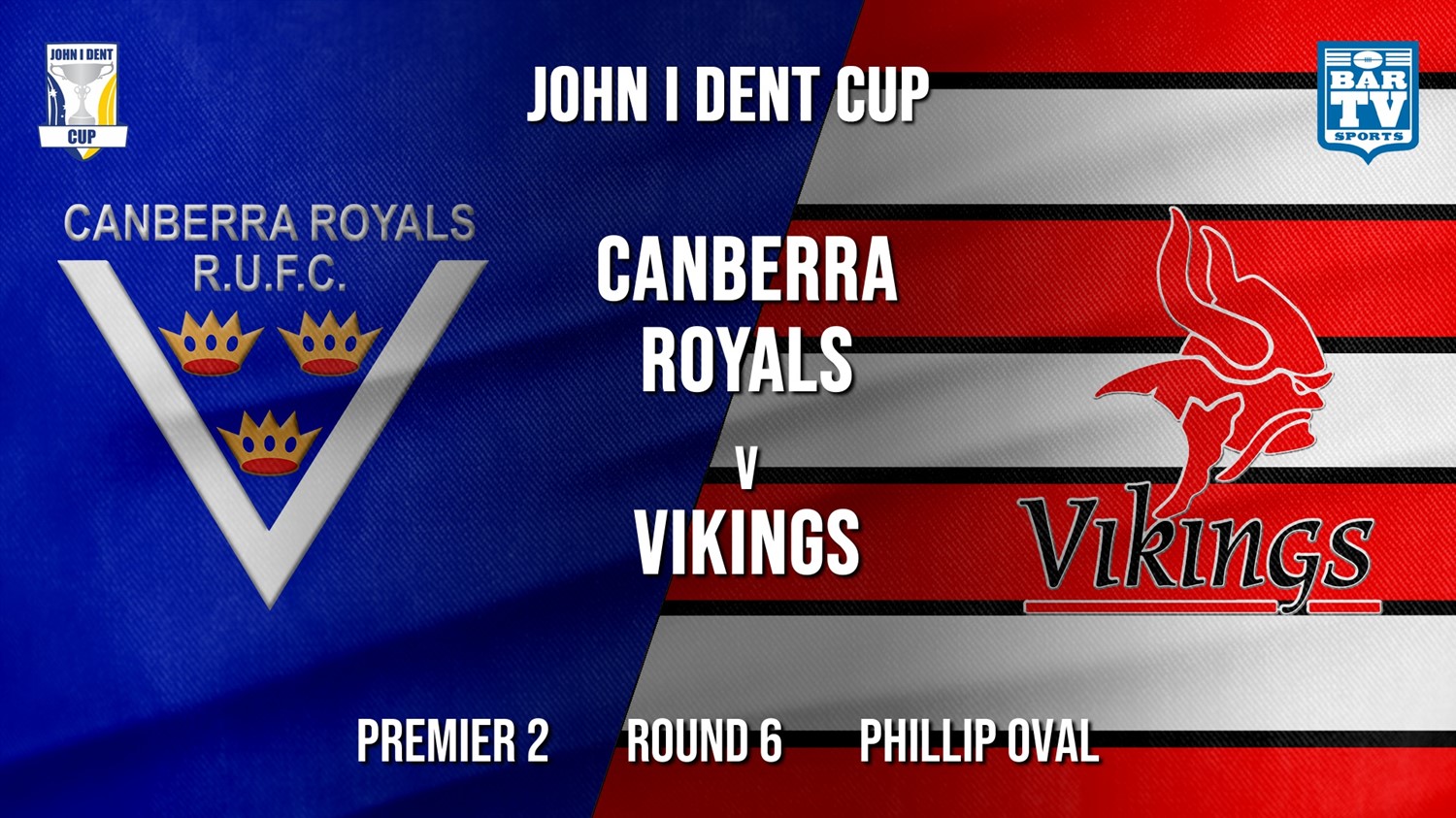 John I Dent Round 6 - Premier 2 - Canberra Royals v Tuggeranong Vikings Minigame Slate Image