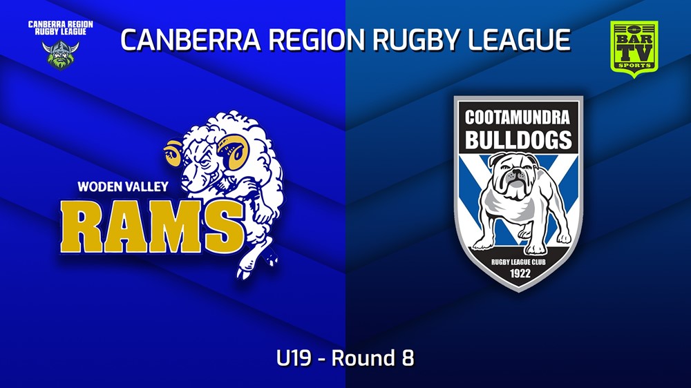 220702-Canberra Round 8 - U19 - Woden Valley Rams v Cootamundra Bulldogs Slate Image