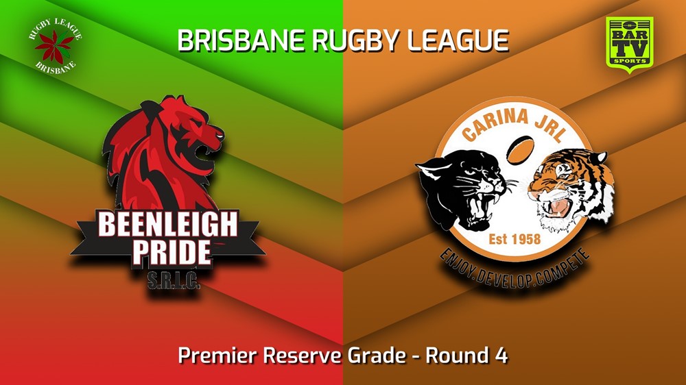 230415-BRL Round 4 - Premier Reserve Grade - Beenleigh Pride v Carina Juniors Slate Image