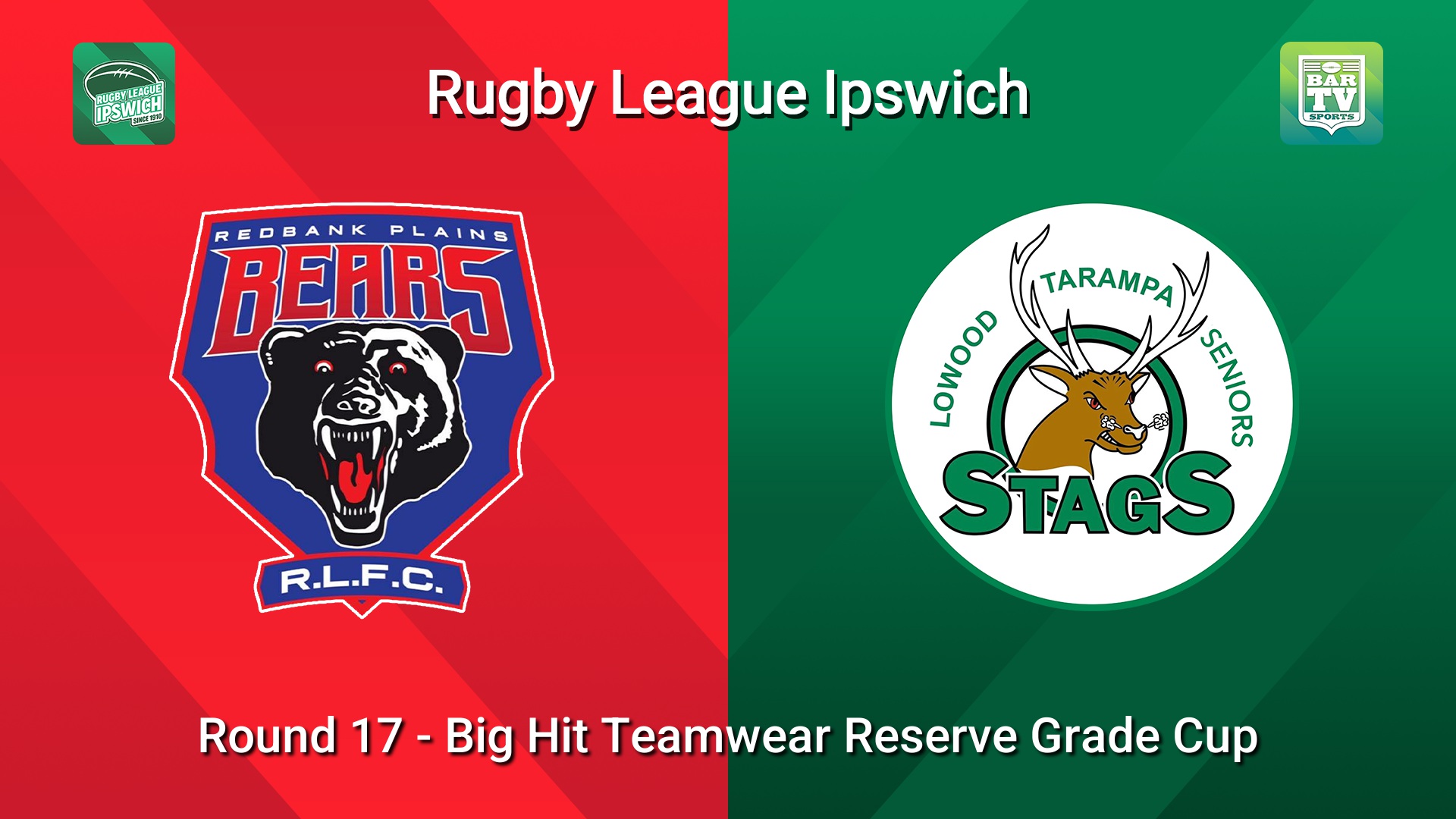 260808-video-Rugby League Ipswich Round 17 - Big Hit Teamwear Reserve Grade Cup - Redbank Plains Bears v Lowood Stags Slate Image