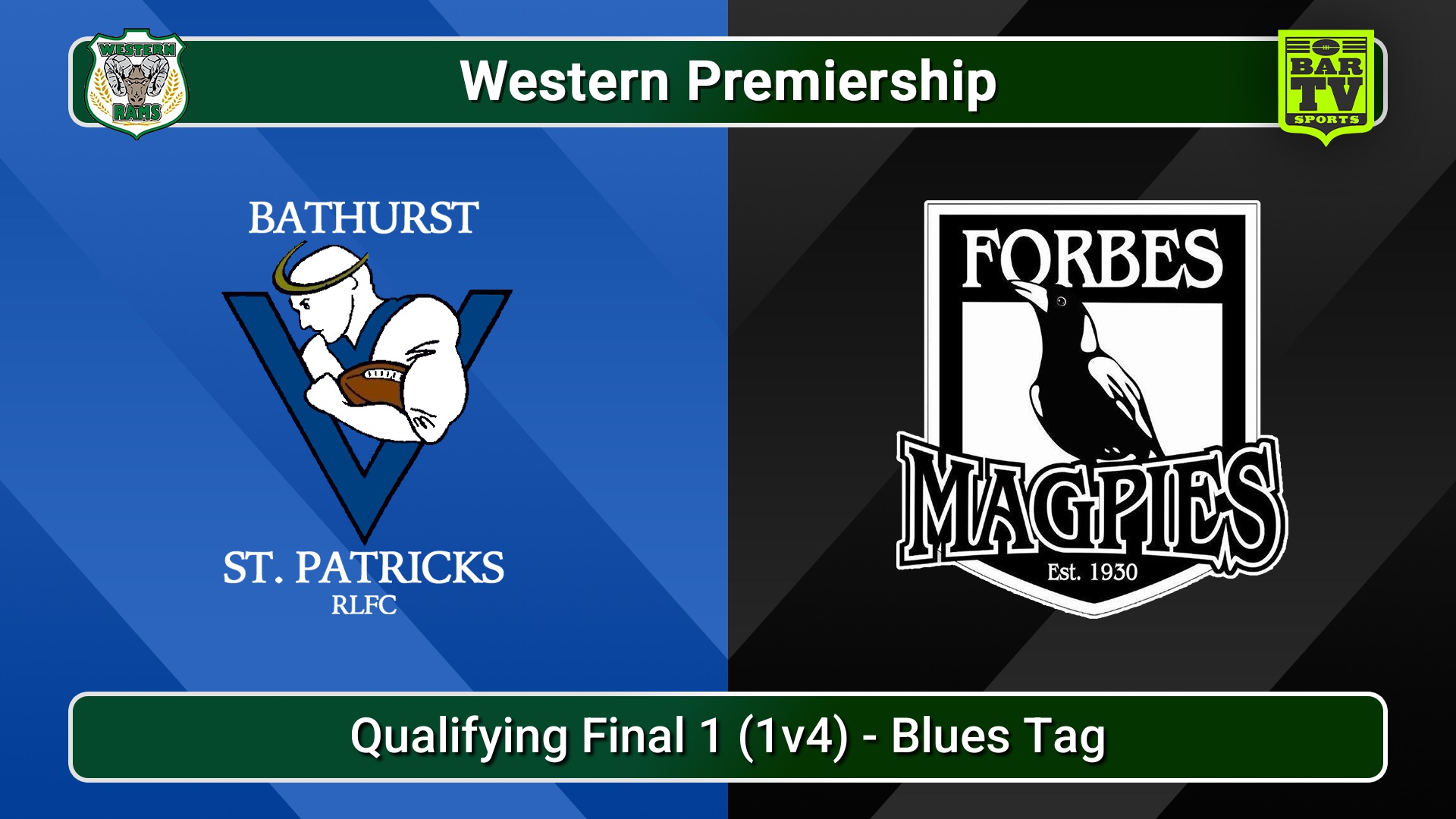 250816-video-Western Premiership Qualifying Final 1 (1v4) - Blues Tag - Bathurst St. Pats v Forbes Magpies Slate Image