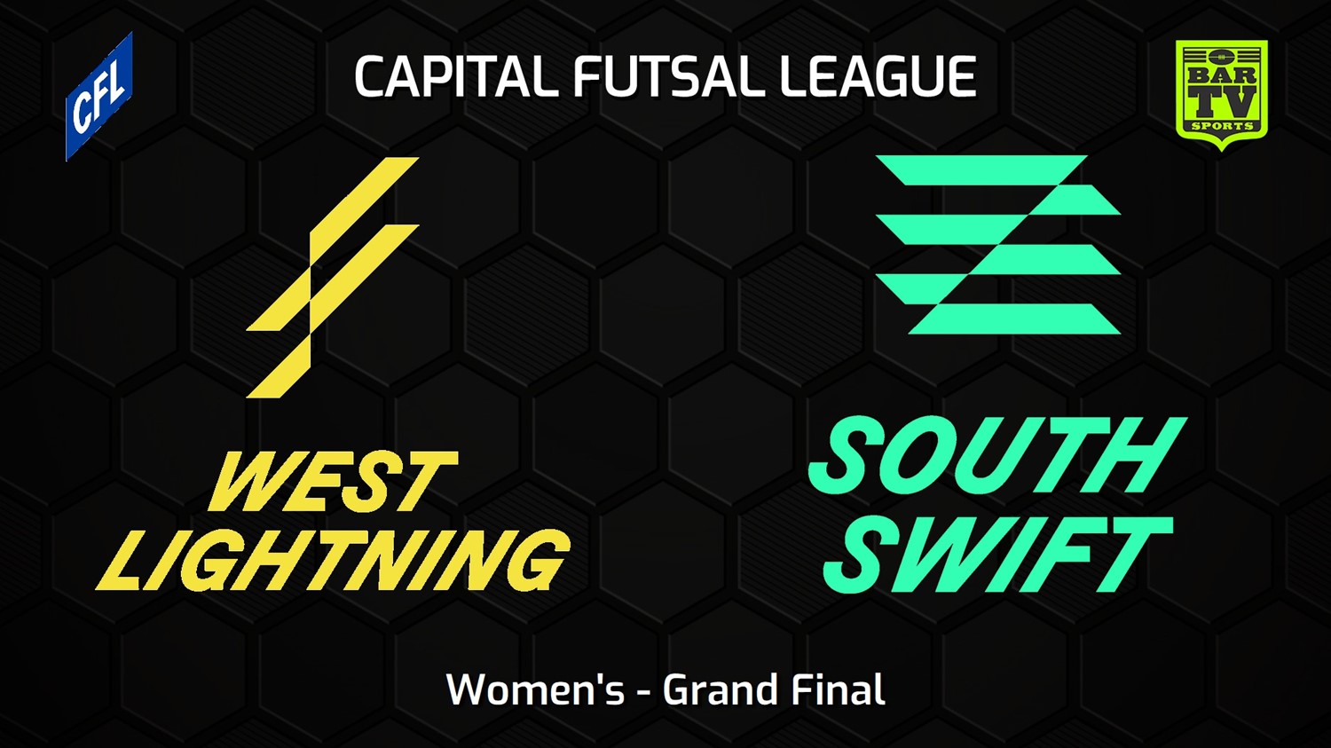 240211-Capital Football Futsal Grand Final - Women's - West Canberra Lightning v South Canberra Swift Minigame Slate Image