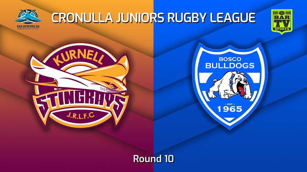 230625-Cronulla Juniors Round 10 - U12 Silver Blues Tag - Kurnell Stingrays v St John Bosco Bulldogs Minigame Slate Image