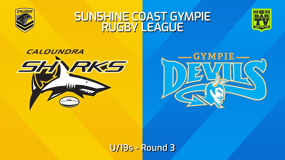240420-video-Sunshine Coast RL Round 3 - U/19s - Caloundra Sharks v Gympie Devils Slate Image