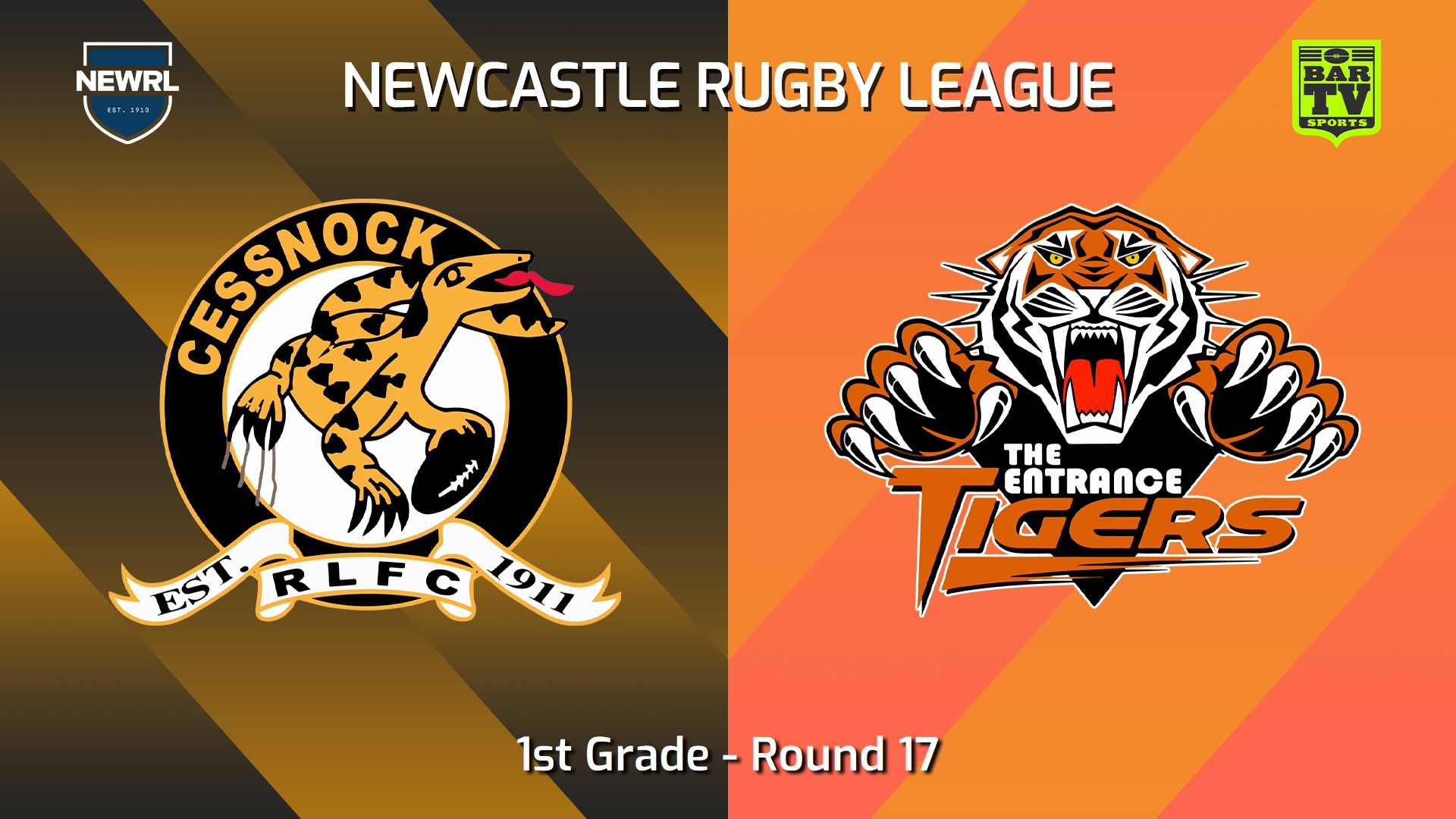 240817-video-Newcastle RL Round 17 - 1st Grade - Cessnock Goannas v The Entrance Tigers Slate Image