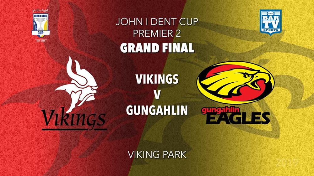 John I Dent Grand Final - Premier 2 - Tuggeranong Vikings v Gungahlin Eagles Slate Image