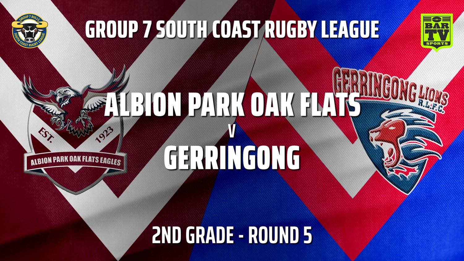 210515-Group 7 RL Round 5 - 2nd Grade - Albion Park Oak Flats v Gerringong Slate Image