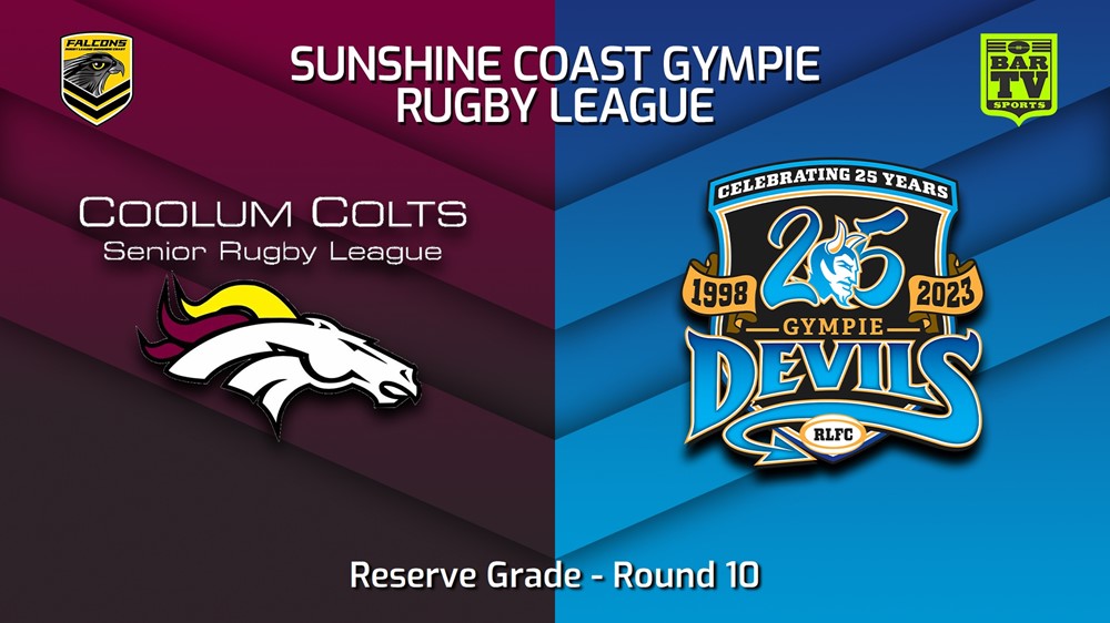 230617-Sunshine Coast RL Round 10 - Reserve Grade - Coolum Colts v Gympie Devils Minigame Slate Image